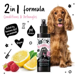 Bugalugs - 2in1 Detangler & Leave In Conditioner - Hydraterende Ontklit Spray Voor Honden - Met Framboos En Citroengeur - 200ml - Afbeelding 3
