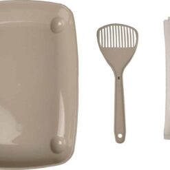 Flamingo - Kattenbakset Mini - Kitten - Taupe - Afbeelding 3