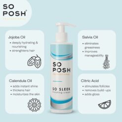 So Posh - So Sleek - Finishing Cream - Ontklit en Verzorgd - Zonder Parabenen En Siliconen - 250ML - Afbeelding 3