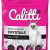 Calitti Crystal Kattenbakvulling met ultrafijne silicaatkristallen. Stofvrij, antibacterieel en geurabsorberend voor een frisse kattenbak.