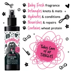Bugalugs - Baby Fresh - Honden Ontklitspray - Babypoeder Geur - Parabenen En Siliconen Vrij - 200ML - Afbeelding 4