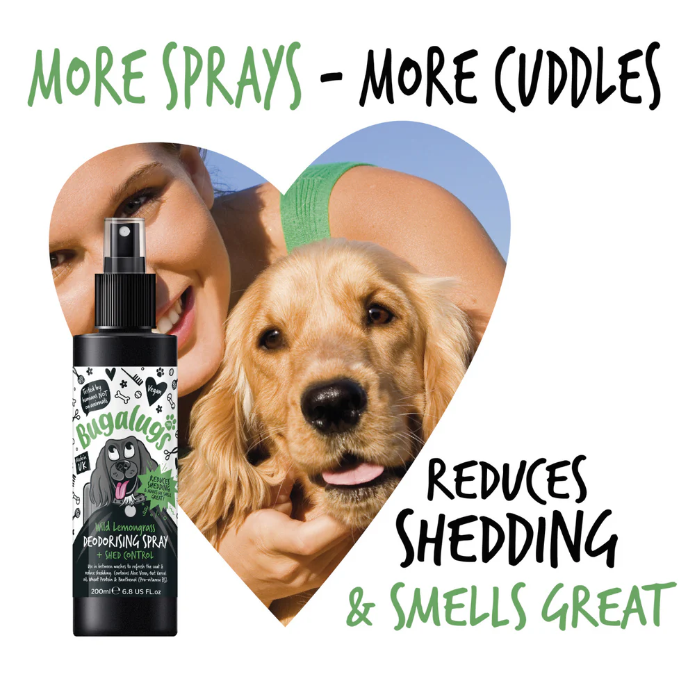 Bugalugs - Shed Control Deodorising Hondenspray - Spray Die De Vacht Verfrist En Haaruitval Vermindert - 200ML - Afbeelding 9