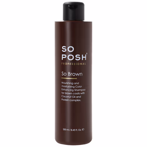 So Posh - So Brown - Honden Kleur Verbeterings Shampoo - Zonder Bleekmiddelen - Parabenen En Siliconen Vrij - 250ML