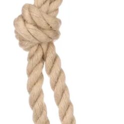 Flamingo - Hondenspeelgoed - Trektouw Met 3 Knopen - 35CM - Afbeelding 3