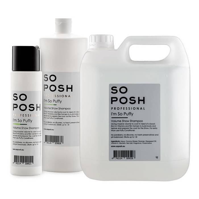 So Posh I'm So Puffy volumeshampoo met keratine en vitamines voor honden