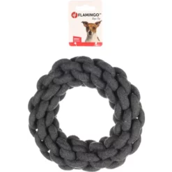 Flamingo – Ringo – Honden Speelgoed – Touw Katoen – Ring - Afbeelding 3